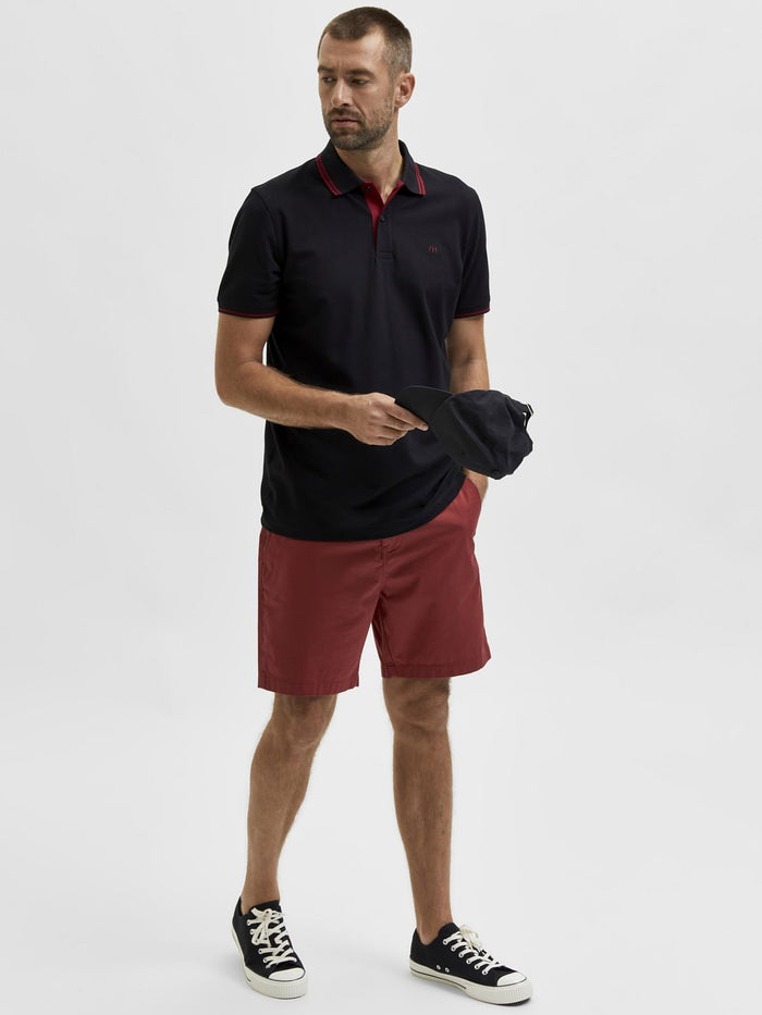 Red Chino Shorts