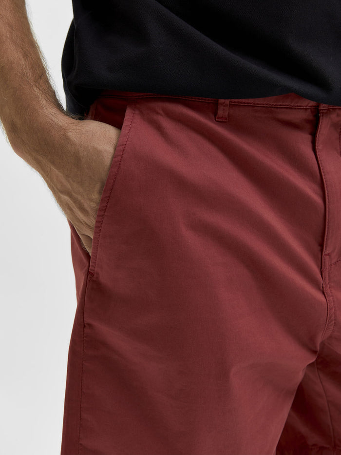 Red Chino Shorts