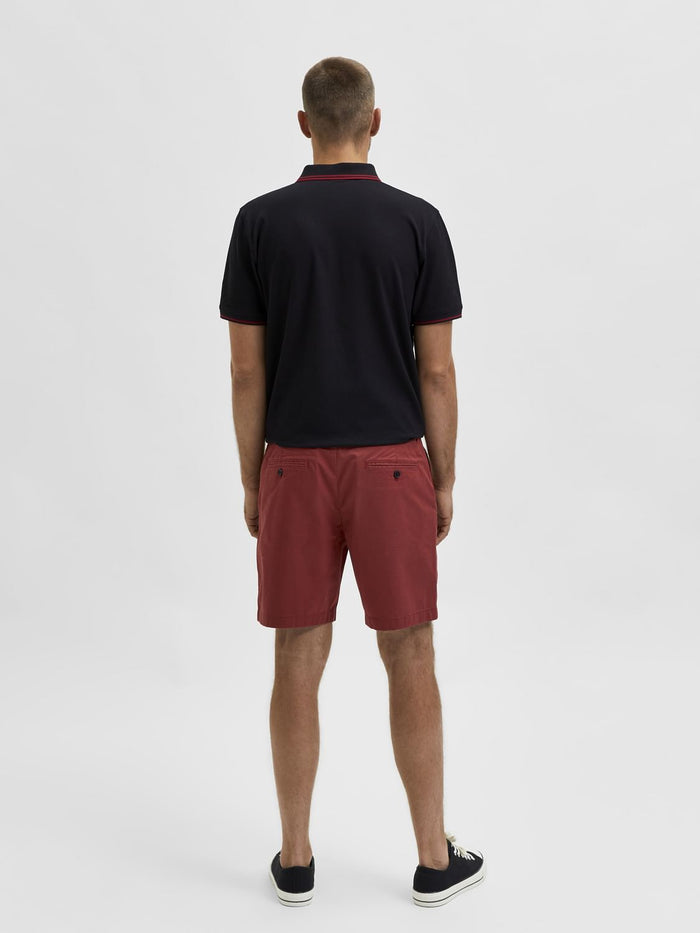 Red Chino Shorts