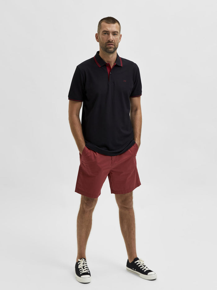 Red Chino Shorts