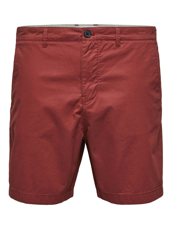 Red Chino Shorts