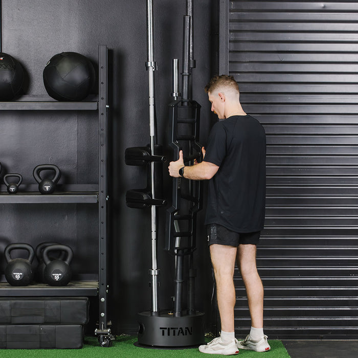 Revolver Rotating Barbell Rack | 5 Sleeve