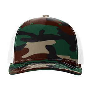 Green Camo/ White