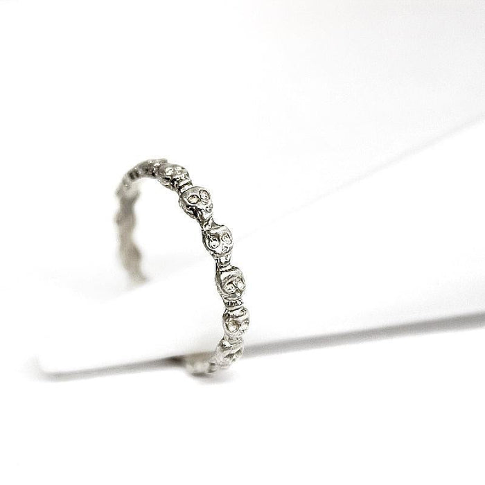 Ring - Mini Skull Eternity in Sterling Silver by Michelle Chang