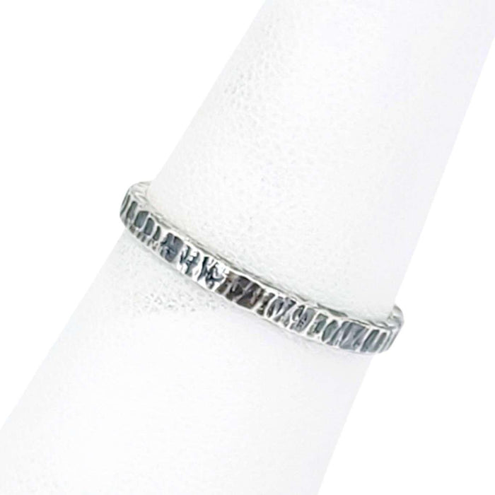 Ring - Sizes 7, 8 - Wood Grain Texture (Sterling Silver) by Taviametal