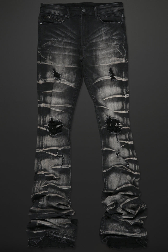 Rockstar - Sniper Super Stacked Flare Jean - Clique Apparel