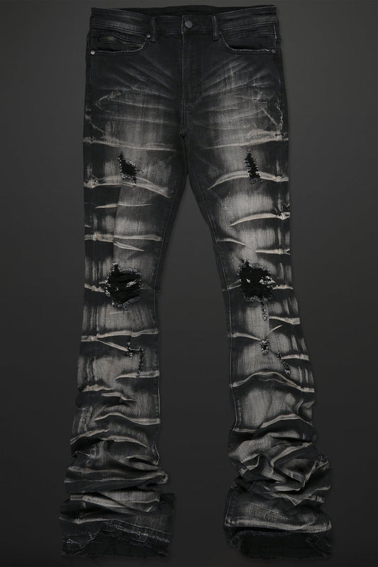 Rockstar - Sniper Super Stacked Flare Jean - Clique Apparel