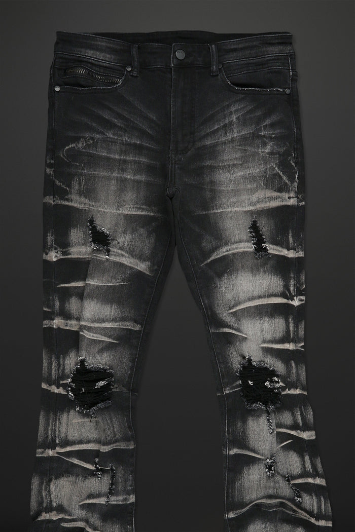 Rockstar - Sniper Super Stacked Flare Jean - Clique Apparel