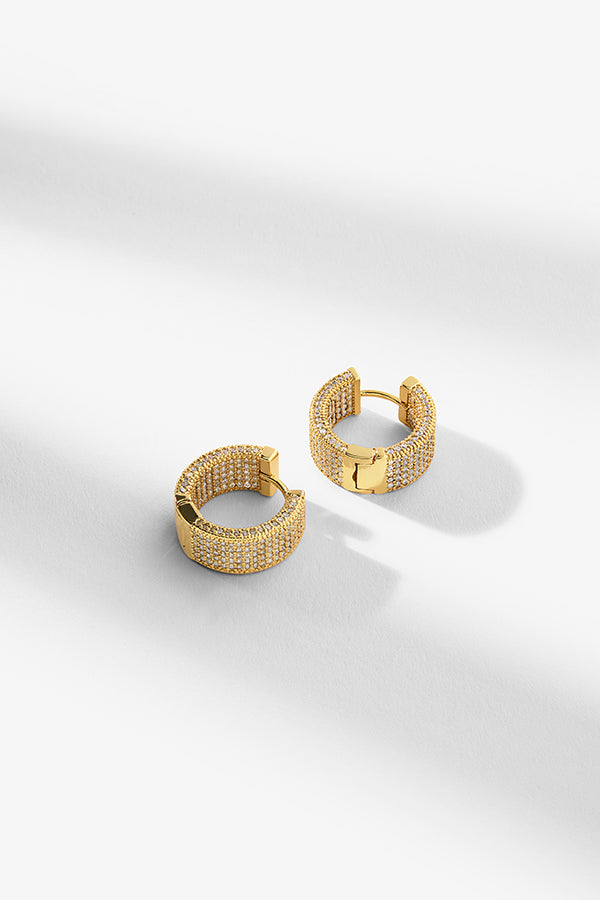 packshot image of the romy earrings in gold | Exclude | Grid