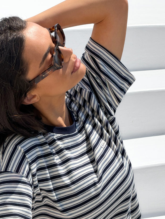 Sasha Stripe T-Shirt - Navy Stripe