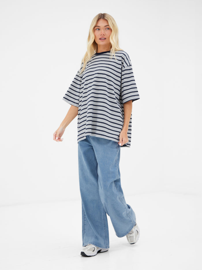 Sasha Stripe T-Shirt - Navy Stripe