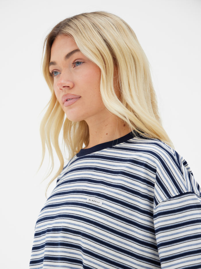 Sasha Stripe T-Shirt - Navy Stripe