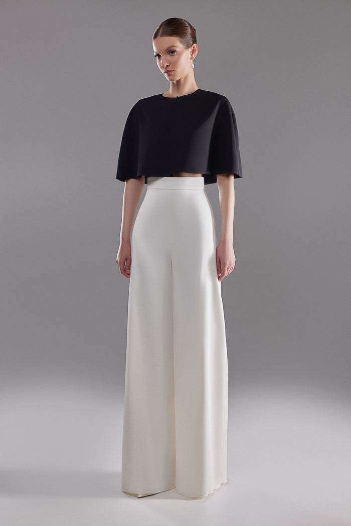 Satin Bridal Bolero Amor | White Wedding Cover up | Ivory Shoulder Cape