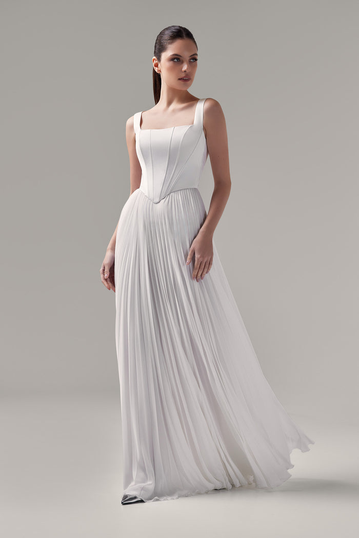 Satin Square Neck Corset Casia