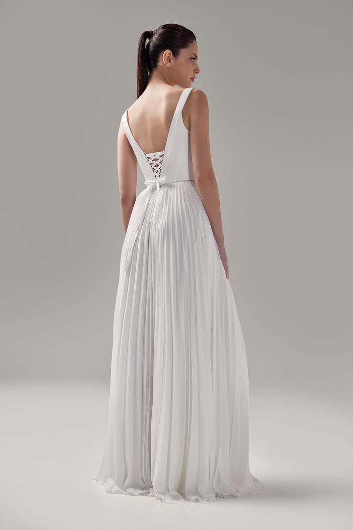 Satin Square Neck Corset Casia