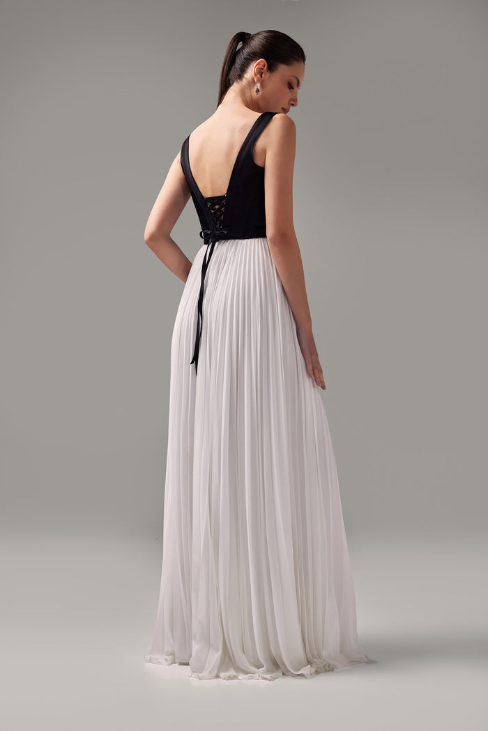 Satin Square Neck Corset Casia