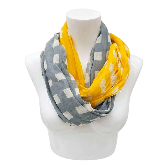 Scarf - Flores (Yellow and Gray) by Maika