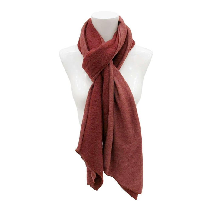 Scarf -  Isola Knit and Recycled Cotton (Marsala) by G & L Positive Goods