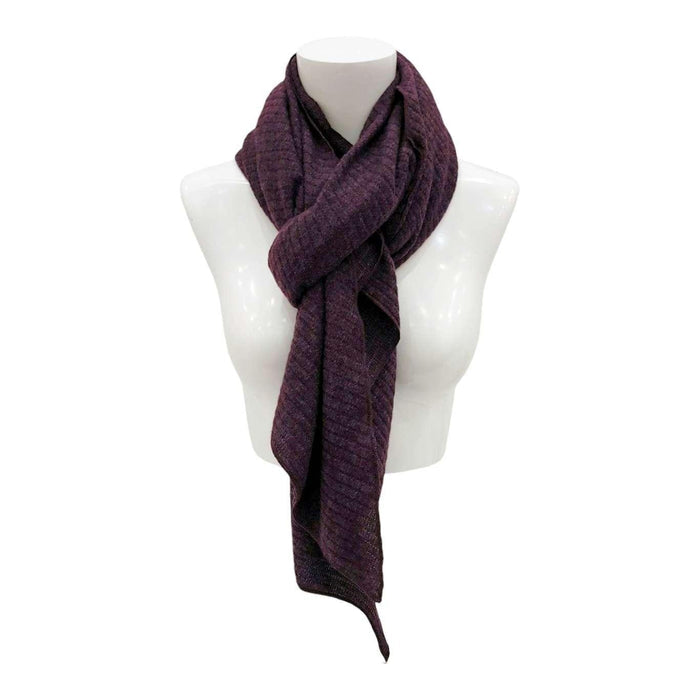 Scarf -  Seanna Upcycled Sweater (Eggplant) by G & L Positive Goods