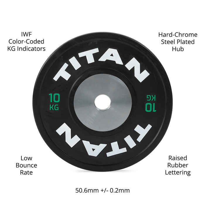 10 KG Pair Elite Bumper Plates
