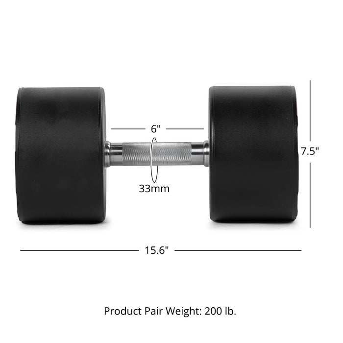 Scratch and Dent, 100 LB Round Urethane Dumbbell