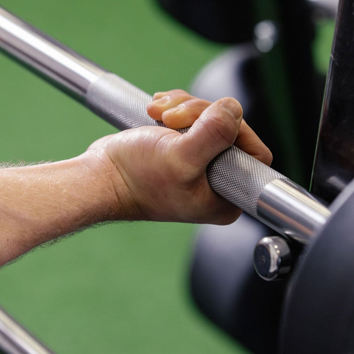 110 LB Straight Fixed Rubber Barbell
