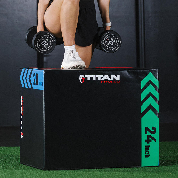 3-In-1 Heavy Foam Plyometric Box | 20 x 24 x 30in