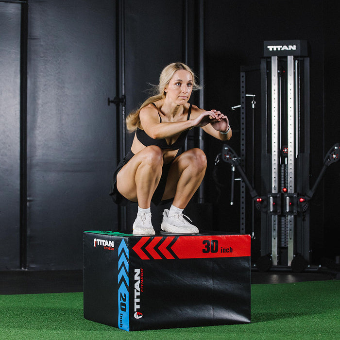 3-In-1 Heavy Foam Plyometric Box | 20 x 24 x 30in