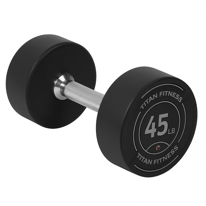 Scratch and Dent, 45 LB Round Urethane Dumbbell