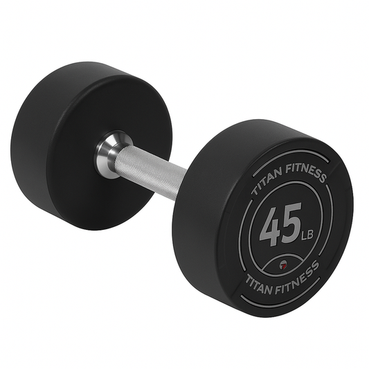 Scratch and Dent, 45 LB Round Urethane Dumbbell