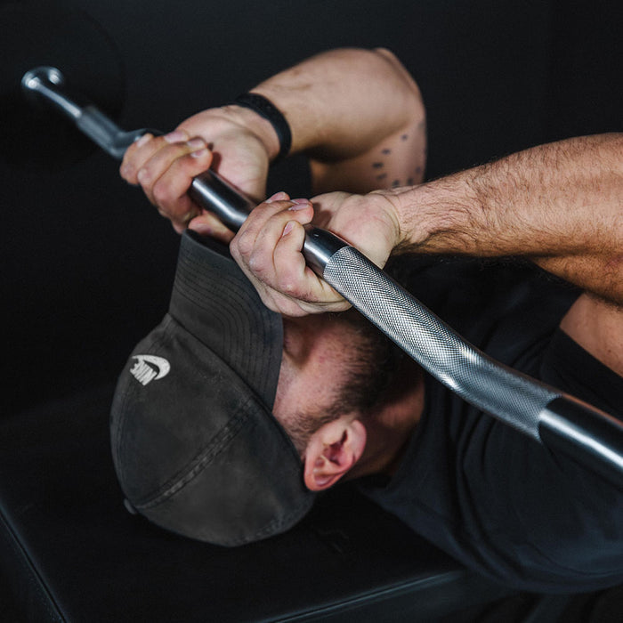 50 LB EZ Curl Fixed Urethane Barbell