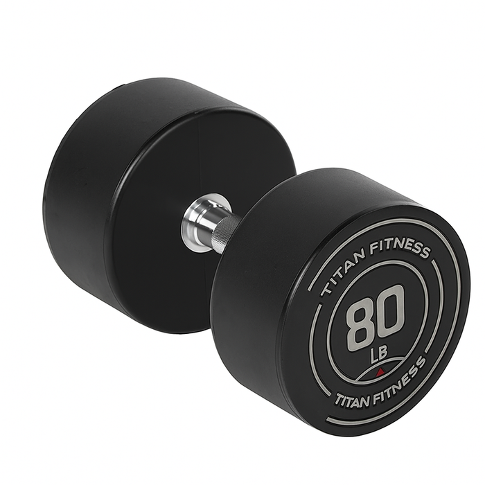 Scratch and Dent, 80 LB Round Urethane Dumbbell