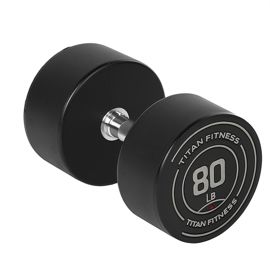 Scratch and Dent, 80 LB Round Urethane Dumbbell