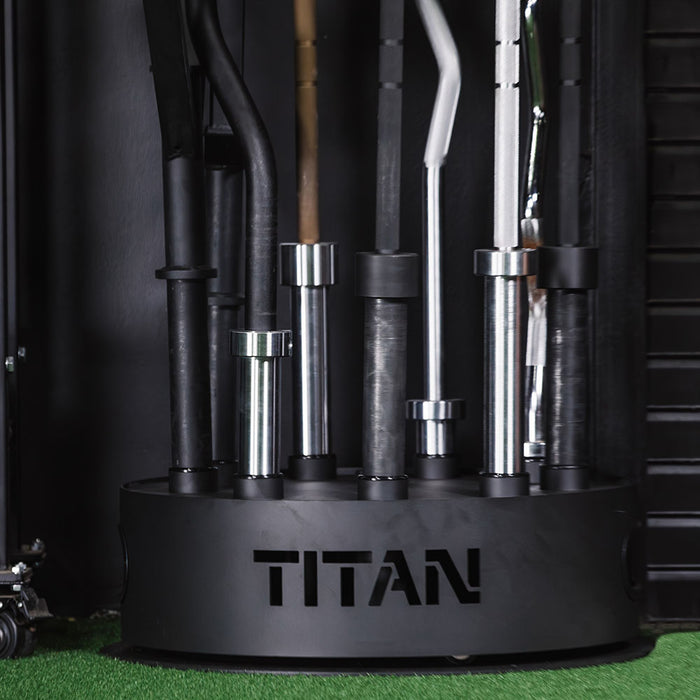 Revolver Rotating Barbell Rack | 9 Sleeve