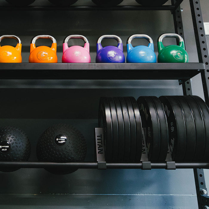Elite Series Mass Storage System with Bumper Plate & Medicine Ball Shelves | 2 Tier 45.5" / 42" / No