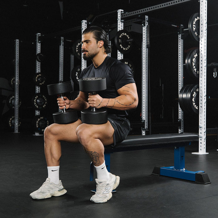 Elite Series Single Post Flat Bench | Navy