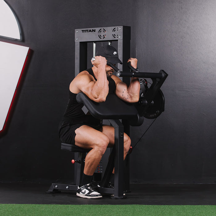 Selectorized Bicep and Tricep Machine