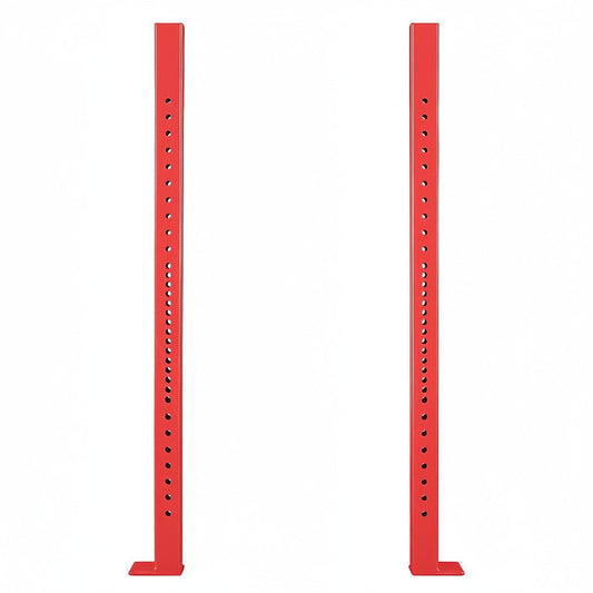 Scratch and Dent, T-3 Series Red Bolt Down Uprights | 2 Pack