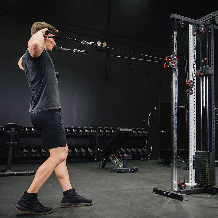 Selectorized Wall and Rack Mounted Pulley Towers | Tall 89"