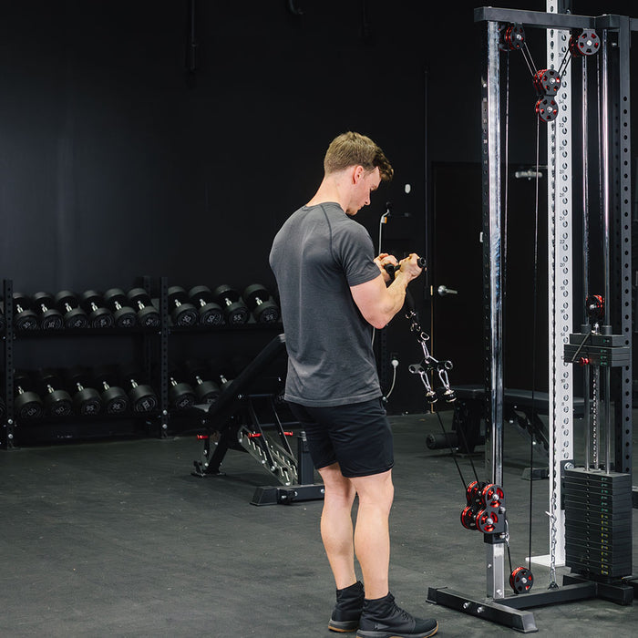 Selectorized Wall and Rack Mounted Pulley Towers | Tall 89"
