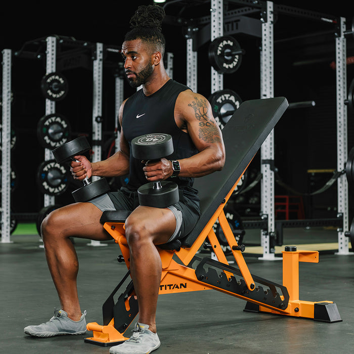 TITAN Series Adjustable Bench | Orange