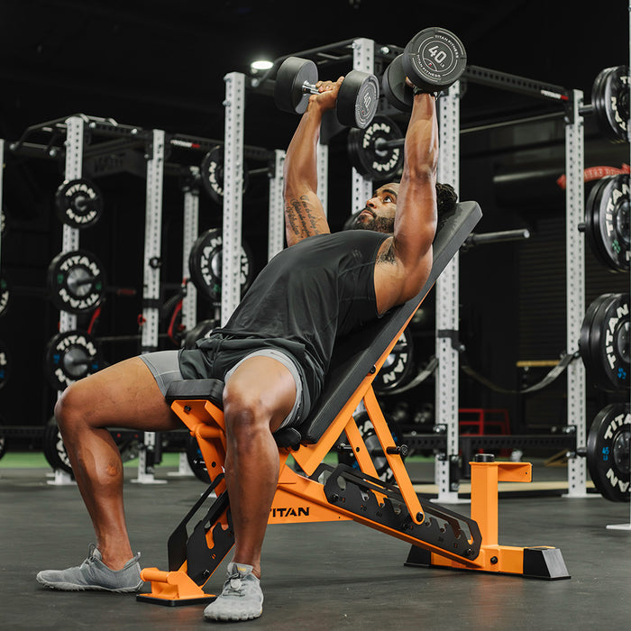 TITAN Series Adjustable Bench | Orange