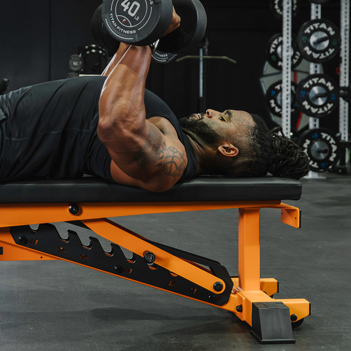 TITAN Series Adjustable Bench | Orange
