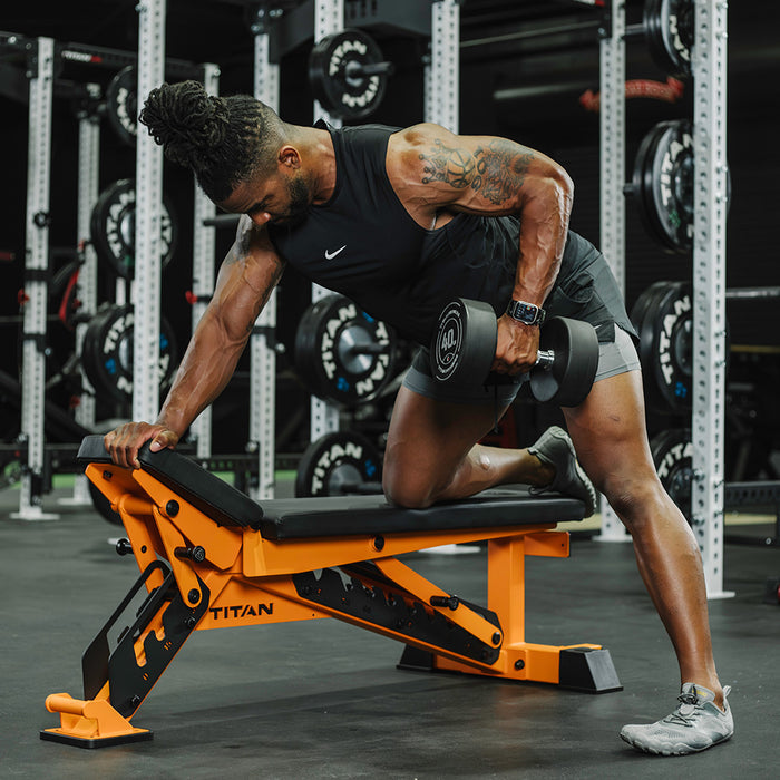 TITAN Series Adjustable Bench | Orange