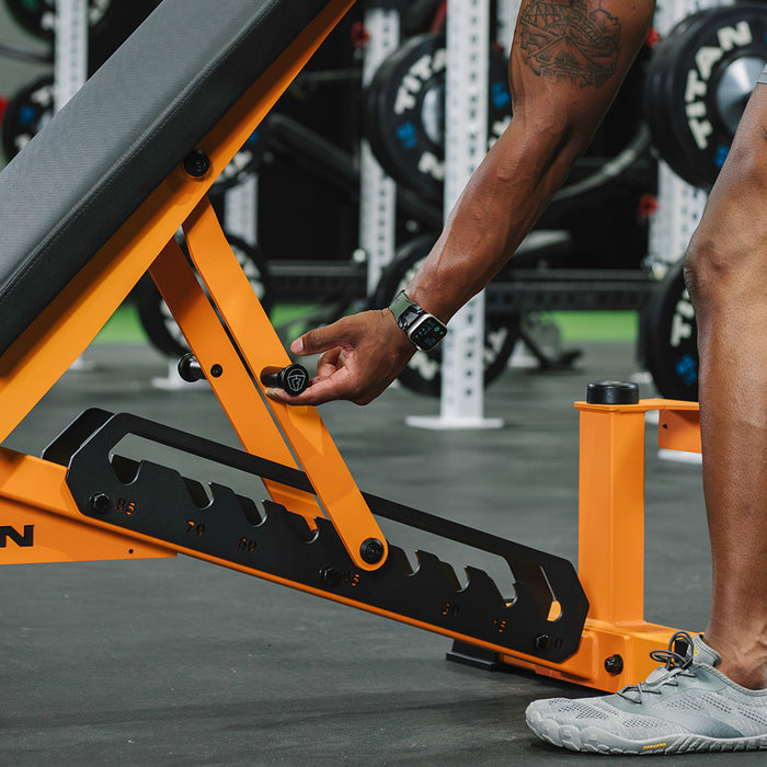 TITAN Series Adjustable Bench | Orange
