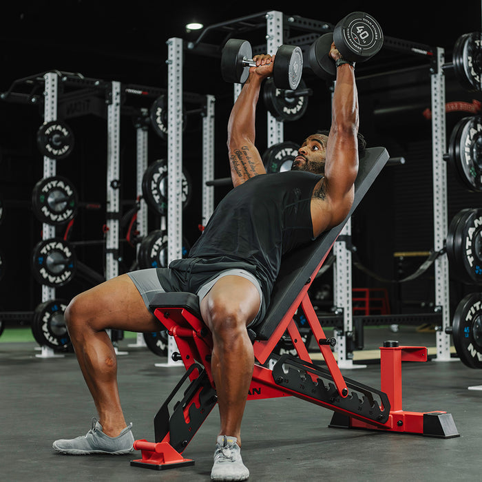 TITAN Series Adjustable Bench | Red