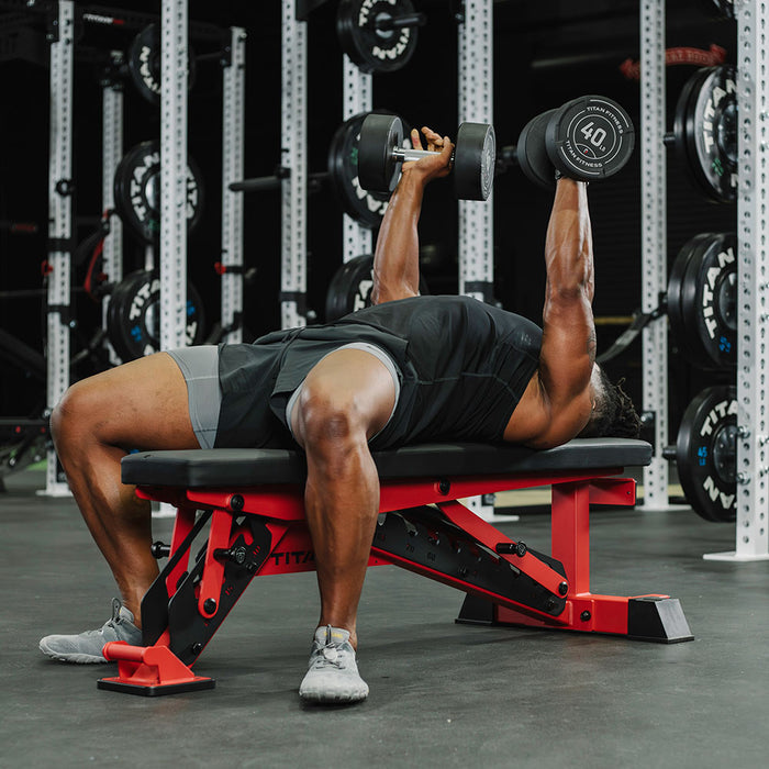 TITAN Series Adjustable Bench | Red