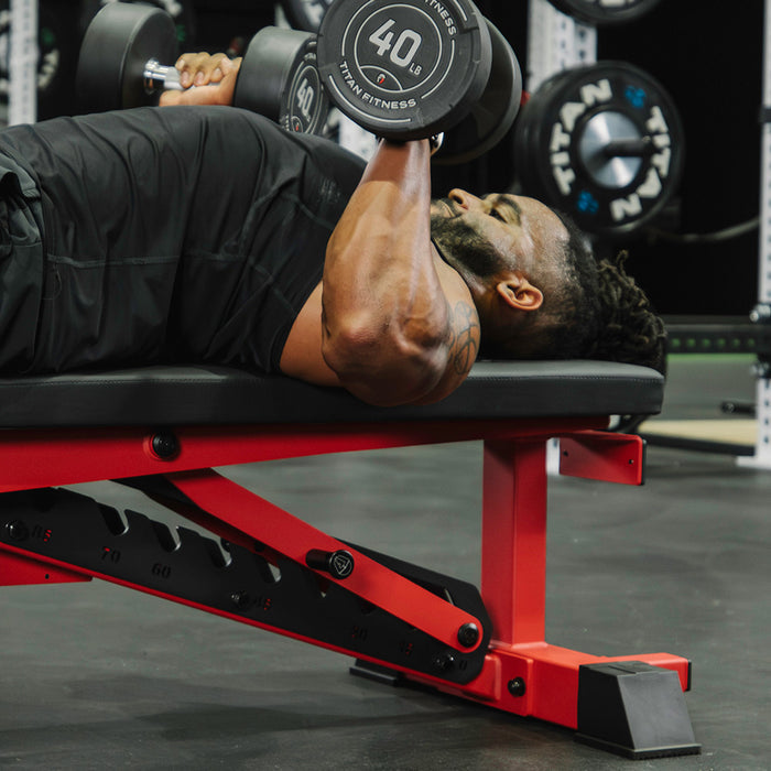 TITAN Series Adjustable Bench | Red