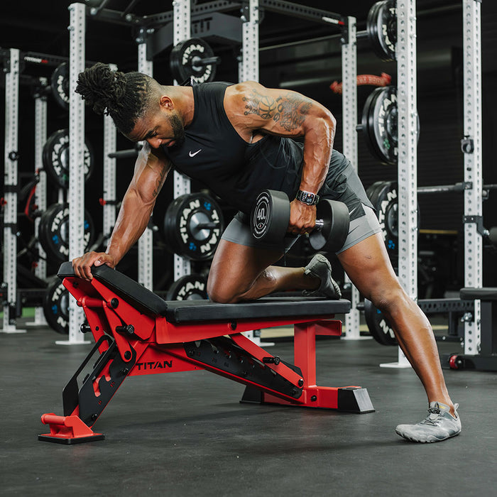TITAN Series Adjustable Bench | Red