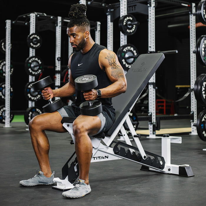 TITAN Series Adjustable Bench | White